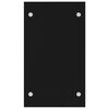 vidaXL Firewood Rack Black 15.7x13.8x23.6" Glass
