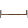 vidaXL Wall Shelf Set Set of 6 Smoked Oak Engineered wood, metal Medium