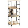 vidaXL Bookshelf Sonoma Oak Engineered wood, steel Medium Bookshelf