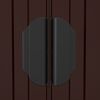 vidaXL Garden Shed Dark Brown Galvanized Steel 75.6 x 402.3 x 87.8 in