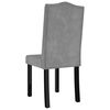 vidaXL Dining Chairs 6 pcs Light Gray Velvet