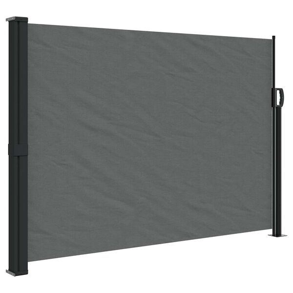 vidaXL Retractable Side Awning Anthracite 55.1x118.1"