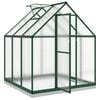 vidaXL Greenhouse Green Aluminum, Polycarbonate, Galvanized Steel Large