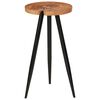 vidaXL Bar Table Honey-colored, Black Solid Acacia wood Medium