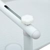 vidaXL Balcony Table White Plastic Small Foldable Balcony Table