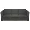 vidaXL Sofa Dark Gray Polyester Standard Removable Covers Sofa