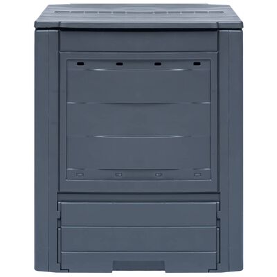 vidaXL Garden Composter Gray 23.6"x23.6"x28.7" 68.7 gal