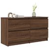 vidaXL TV Cabinet Brown Oak Engineered Wood 39.4x13.8x21.3 in TV Cabinet
