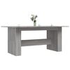 vidaXL Dining Table Grey Sonoma Engineered Wood Large Durable