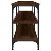 vidaXL TV Cabinet Brown Oak Engineered wood, metal Large TV Cabinet