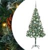vidaXL Artificial Christmas Tree Green 70.87 in PVC and Steel