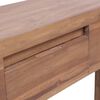 vidaXL Console Table 57.1"x11.8"x31.5" Solid Teak Wood