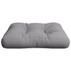 vidaXL Pallet Cushion Grey 100% polyester 9.0" x 9.0" x 1.5