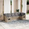 vidaXL Garden Sofa Set Beige