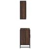 vidaXL Bathroom Furniture Set Brown Oak Engineered wood, metal Standard