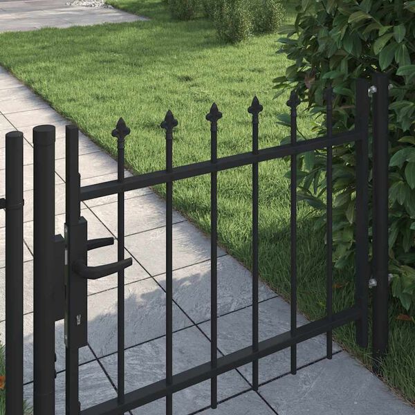 vidaXL Door Fence Gate with Spear Top 39.4"x29.5"