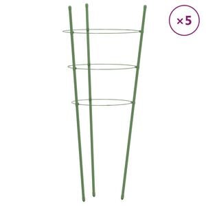 vidaXL Garden Plant Support Set of 5 Green