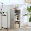 vidaXL Book Cabinet Concrete grey Engineered wood Tall Book Cabinet