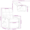 vidaXL Stand Up Massage Recliner Chair Purple
