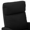 vidaXL Massage Chair Black Faux leather Standard Adjustable Armrests