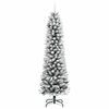vidaXL Artificial Christmas Tree with 150 LEDs White 59.06 in