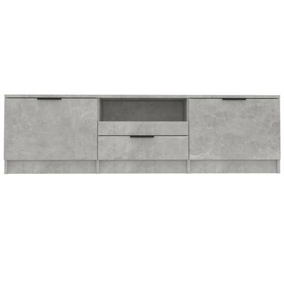 vidaXL TV Stand Concrete Gray 55.1"x13.8"x15.7" Engineered Wood