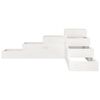 vidaXL Patio Planter 4-Tier 41.7x41.1x14.2" White Solid Wood Pine
