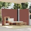 vidaXL Side Awning Brown and grey