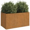 vidaXL Planter Rusty Corten steel Medium Durable Corten Steel Planter