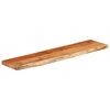 vidaXL Wall Shelf Natural wood color Solid acacia wood