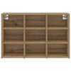 vidaXL Shoe Cabinet with Shelf Artisan Oak 30.51 x 11.81 x 20.08 in