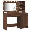 vidaXL Dressing Table 2 pcs Brown 78.5 x 41 x 135 cm Engineered wood