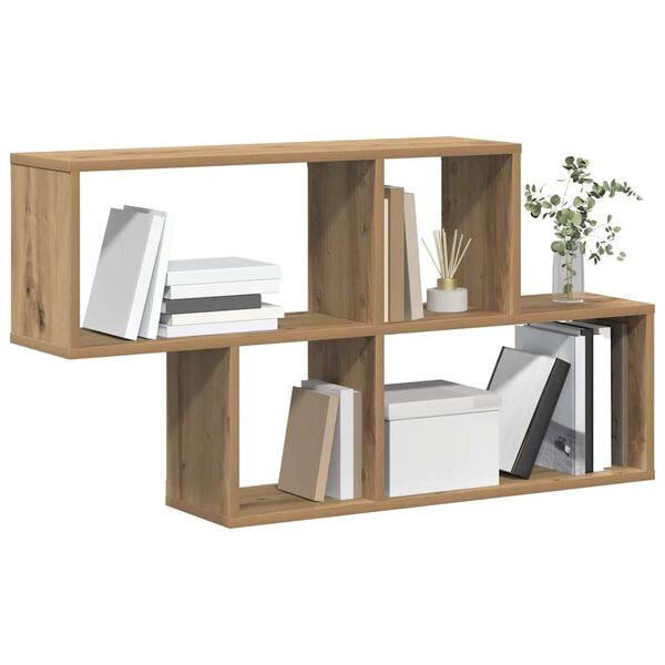 vidaXL Wall Shelf with Shelf Wall-mounted Other Brown Wood