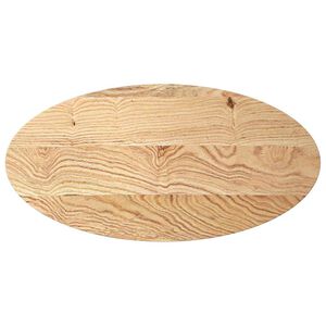 vidaXL Table Top Oak Solid oak wood Medium Durable Table Top Oval