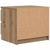 vidaXL Bedside Cabinet Set of 2 Artisan oak Engineered wood Small