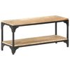 vidaXL Coffee Table Natural Mango Wood and Black