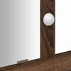 vidaXL Dressing Table Brown 39.37 x 16.14 x 55.12 in Engineered Wood