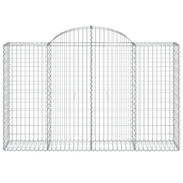 vidaXL Gabion Basket Set of 20 Silver Galvanized Iron