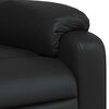 vidaXL Massage Recliner Chair Black Faux leather, metal, plywood Single