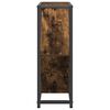 vidaXL Wine Rack Smoked Oak 20.08 x 7.09 x 20.67 in Engineered Wood