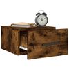 vidaXL Wall-mounted Bedside Cabinet Set of 2 Smoked Oak Engineered Wood