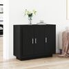 vidaXL Sideboard Black Oak 36.22 x 13.78 x 29.53 in Engineered Wood