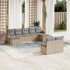 vidaXL Garden Sofa Set Mix Beige