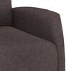 vidaXL Recliner Chair Dark Brown Fabric