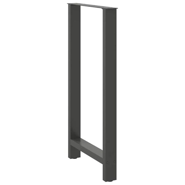 vidaXL Coffee Table Leg Set of 2 Anthracite Powder-coated steel Medium