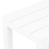 vidaXL Garden Bench Set of 2 White Plastic Medium Lightweight