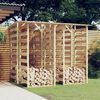 vidaXL Pergola Set of 4 Green Treated Pinewood, Firwood