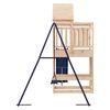 vidaXL Outdoor Playset Natural Wood Solid Pine Large Fits Many Kids