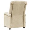 vidaXL Massage Recliner Cream Fabric