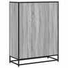 vidaXL Book Cabinet Grey Sonoma Engineered Wood and Metal Medium